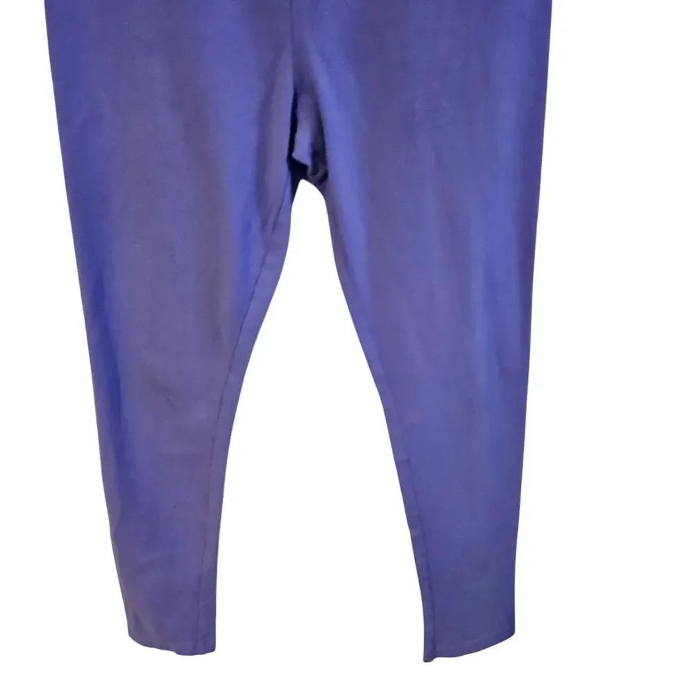 Children's Place Size M 7/8 Leggings Solid Purple Classic Stretch Cotton Casual